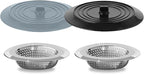 V-TOP Sink Strainer Stopper 4 Pack, Universal Silicone Kitchen Sink Drain by V-TOP
