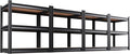 AOAORRG Set of 4 Garage Shelving Heavy Duty Storage Shelves, Metal Adjustable Shelving Unit, Utility Garage Organizer Shelf for Basement, Pantry, Kitchen, Warehouse, 15.7" Dx33.5 Wx35.4 H, Black by Unknown