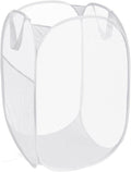 Durable Collapsible Laundry Baskets, Reinforced Mesh Pop Up Laundry Hamper by Bemkoo