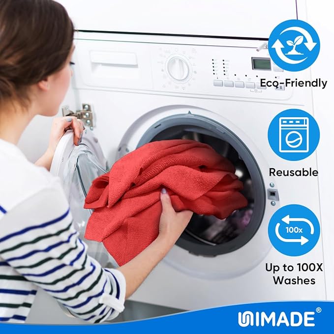 Microfiber Cleaning Cloth, 20 Pack Reusable Microfiber Towels - Image 6