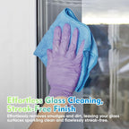 HOMEXCEL Blue Microfiber Cleaning Cloth 6 Pack 12.5 x 12.5 inch Microfiber - Image 3