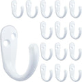 IBosins 15PCS Coat Hooks Wall Mounted Single Prong Robe Hook by IBosins