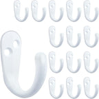 IBosins 15PCS Coat Hooks Wall Mounted Single Prong Robe Hook by IBosins