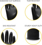 Chemical Resistant Latex Gloves, Cleaning Protective Safety Work Heavy Duty - Image 2