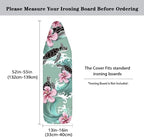Sea Turtle Print Iron Board Cover 15x54 Inch, Hibiscus Printed Ironing Board - Image 5