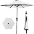Best Choice Products 10ft Outdoor Table Compatible Steel Polyester Market Patio Umbrella w/Crank and Easy Push Button Tilt by BestChoiceProducts