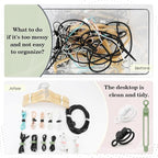 24Pcs Silicone Cable Ties, Reusable Cord Organizer - Image 5