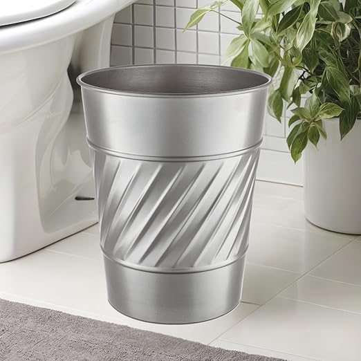 Monarch Abode Metal Bathroom Trash Can – Waste Basket - Image 6