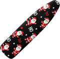 Black Christmas Santa Ironing Board Cover Cover Standard Size Soft Fabric by Darisoco
