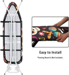 Mexican Skull Cactus Ironing Board Cover-15x 54 Elastic Edges Non-Slip Day of - Image 5