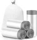 CHARMOUNT Drawstring 4 Gallon Trash Bags, Small Garbage Bags, Unscented Trash by CHARMOUNT