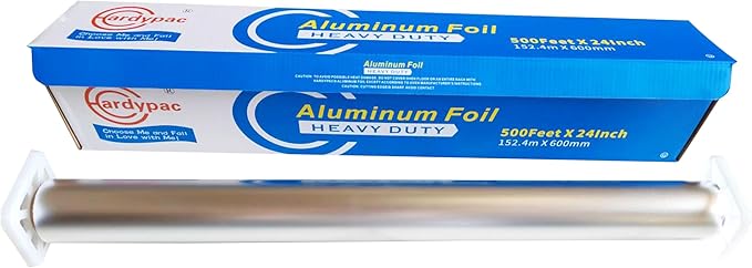 24 Inch Extra Wide Heavy Duty Aluminum Foil Roll, 23 Micron Thick, 24 Inch - Image 2