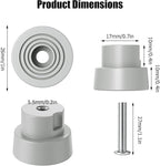 9-Pack Door Stopper Replacement Rubber Tips, Heavy Duty Kickdown Door Stop Tips - Image 7