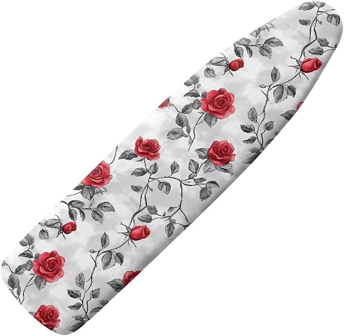 Rose Print Ironing Board Cover Polyester Iron Cover by Wanzuoeng