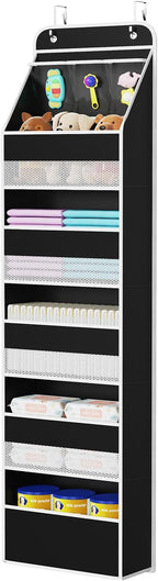 Univivi 6-Shelf Over Door Hanging Organizer Fabric Baby Door Storage by Univivi