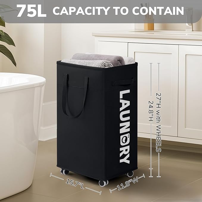 Goodpick Black Laundry Hamper - Image 3