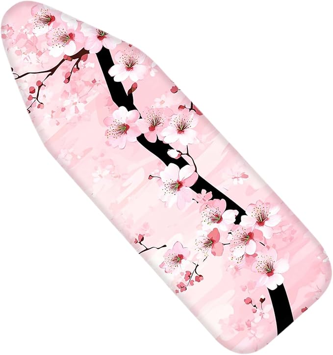 Nuxovilar Pink Cherry Blossom Ironing Board Cover, 15 * 54inch, Fit Most by Nuxovilar