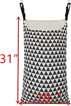 Adjustable Space Saving Door Hanging Laundry Hamper Bag - Image 3
