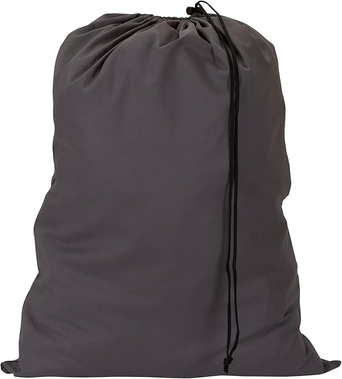 Household Essentials Cotton Laundry Bag, 100% Cotton, Drawstring Top by HouseholdEssentials