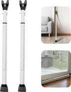 Sliding Door Security Bar, Door Jammer 2-in-1 Adjustable, Door Stoppers by GuardDogSecurity