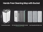JOYMOOP Mop and Bucket with Wringer Set, Wet Dry Wall Cleaner with Long Handle - Image 4