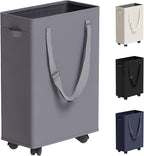 Slim Rolling Laundry Basket, Slim Laundry Hamper by TECHMILLY