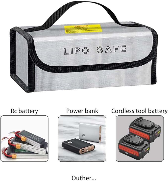 Lipo Battery Safe Bag Large Capatity Fireproof Bag - Image 6