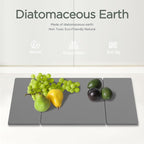 2PCS Stone Drying Mat for Kitchen Counter, Large Stone Dish Drying Mat - Image 5