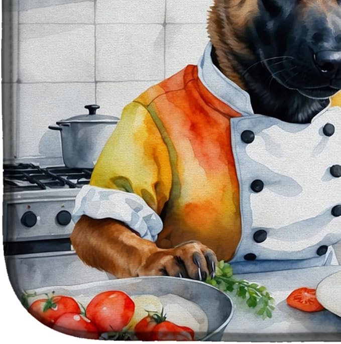 Caroline's Treasures DAC6200DDM Belgian Malinois The Chef Dish Drying Mat - Image 4