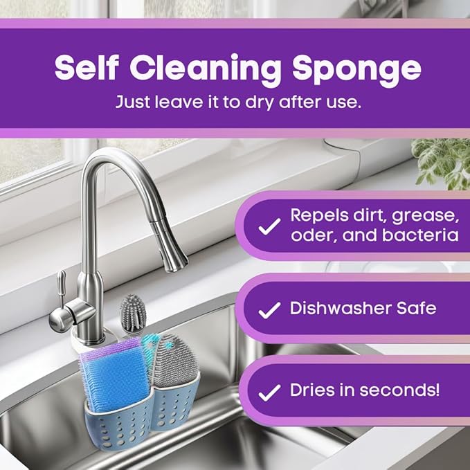 Silicone Dish Sponge Dish Scrubber - Image 7