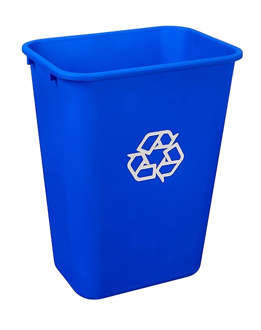 Amazon Basics Rectangular Commercial Office Wastebasket, Lightweight, 10 Gallon - Image 2