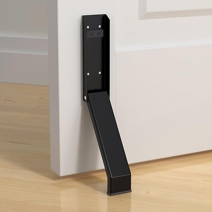 Door Stop, No Drilling Door Stoppers to Keep Door Open, Easy Pedal Kick Down by Panalo