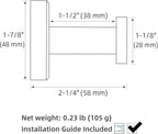 APLusee Matte Black Robe Towel Hook, 304 Stainless Steel Round Coat Hook - Image 9