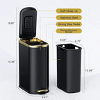 CEROELDA Small Bathroom Trash Can - Image 5