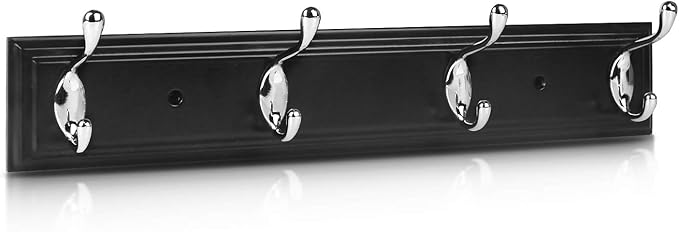 Wall Mounted Coat Hanger, 4 Hooks by YTJG