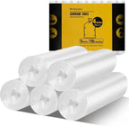 Small Trash Bags 4 Gallon, Flexible & Durable, Scent Free & Easy Tear, by Rishpahu