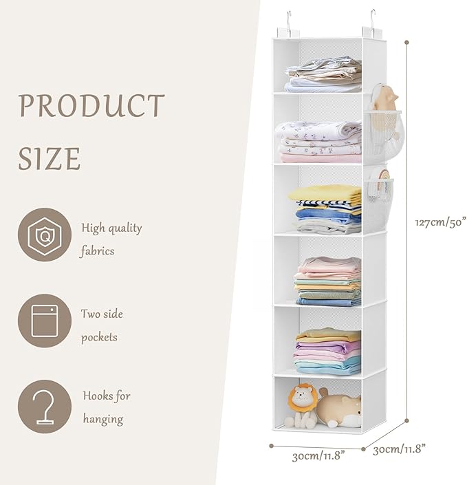 VERONLY Hanging Closet Organizer and Storage - Image 2