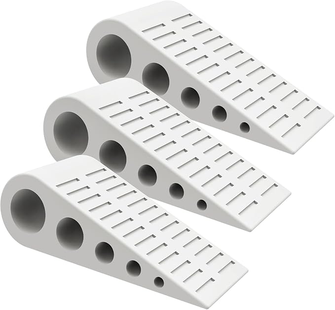 1.9 Inches Heavy Duty Door Stopper, 3 Pack Rubber Door Stop, Door Stoppers by Optish
