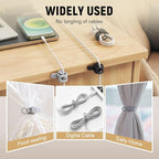 Silicone Cable Ties, Magnetic Data Cable Organizers Reusable Cable Ties Wire - Image 4
