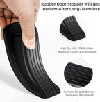 Door Stoppers, 4 Pack Premium Rubber Stoppers Wedge, Stops - Image 3