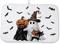 Halloween Dish Drying Mat 18 x 24 Inch Ghost Spooky Jack-O'-Lantern Pumpkin by Sorktse