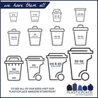 Plasticplace 6 Gallon Trash Bags White Drawstring Garbage Can Liners, 17” x 20” - Image 7