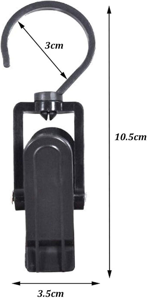 10 PCS Super Strong Plastic Swivel Hanging Hooks Home Swivel Laundry Clips - Image 2