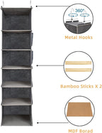 2 Packs Hanging Closet Organizer, 6-Shelf Closet Organizers and Storage - Image 4