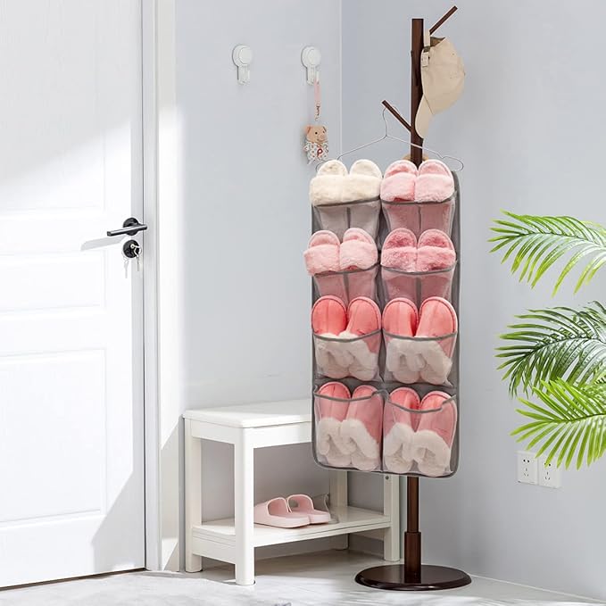 Dual Sided Hanging Closet Organizer Durable Socks Stocking Clothes Bra - Image 6