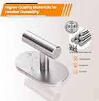 Silver Adhesive Hooks Heavy Duty, Wall Hooks - Image 6