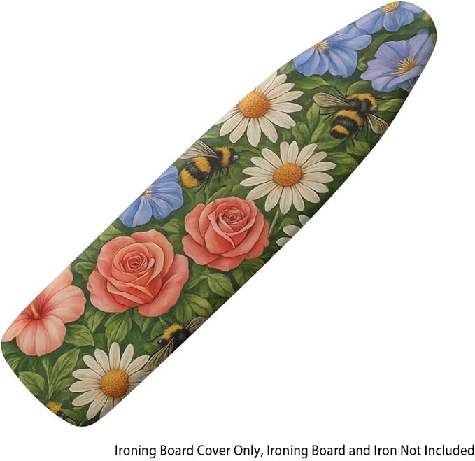 Rose Ironing Board Cover Non Stick Scorch Ironing Board Cover and Pad Standard - Image 6