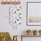 Duwee 15"x30" Table Top Ironing Board Extra Wide - Image 7