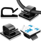 65 Pcs Cable Clips, Adhesive Cable Organizer Cord Holder Wire Clip Wire by suoundey
