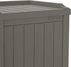 Suncast 22 Gallon Indoor or Outdoor Backyard Patio Small Storage Deck Box with Attractive Bench Seat and Reinforced Lid, Stone (4 Pack) - Image 7